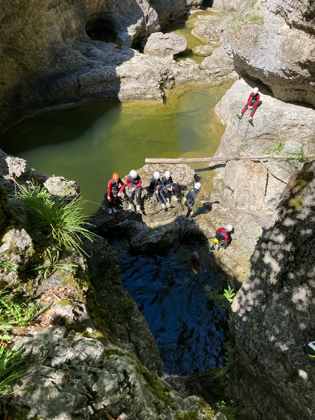 Inside the Almbachklamm gorge – canyoning tour