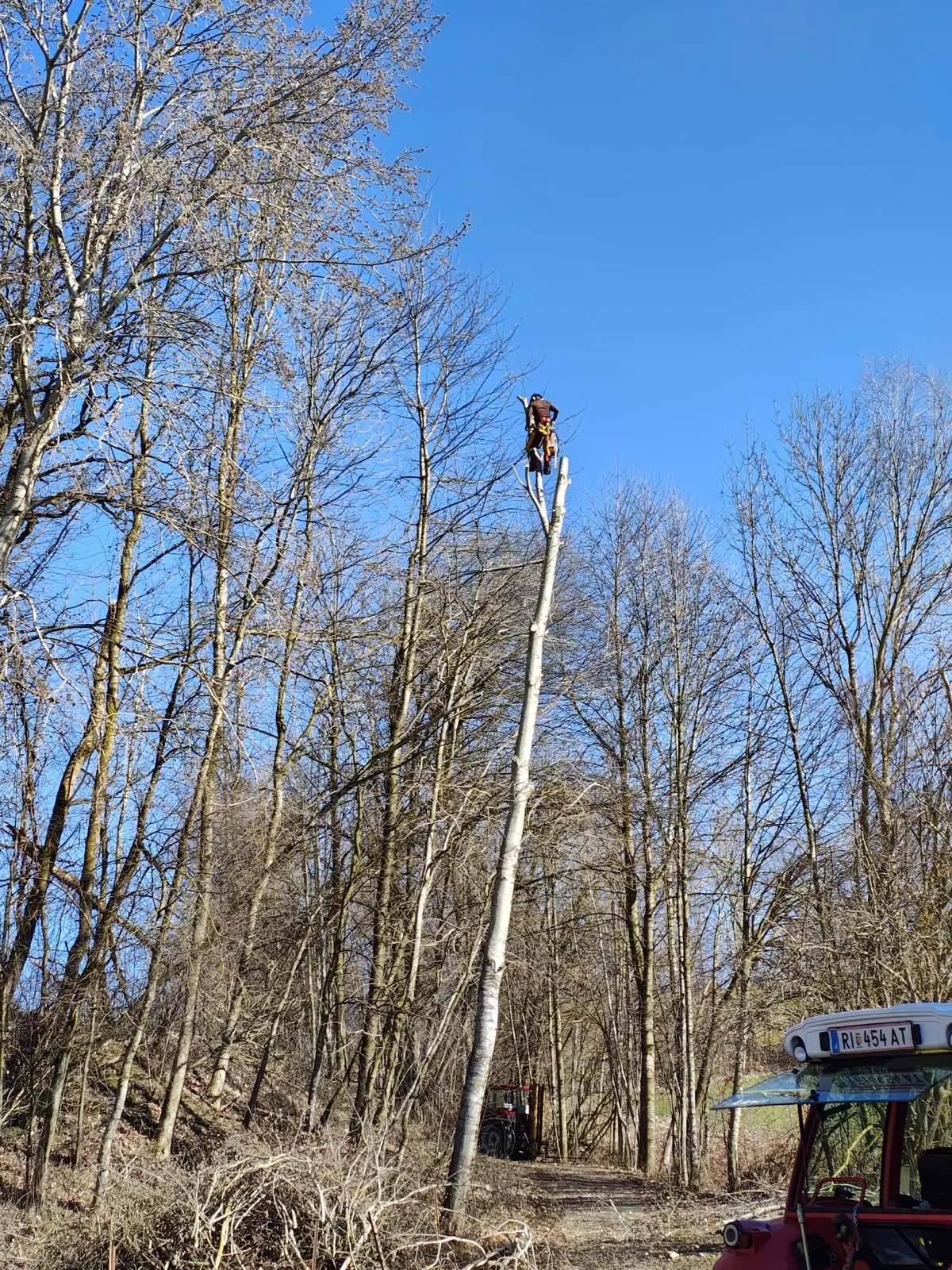 Work at height on a building – industrial climbing